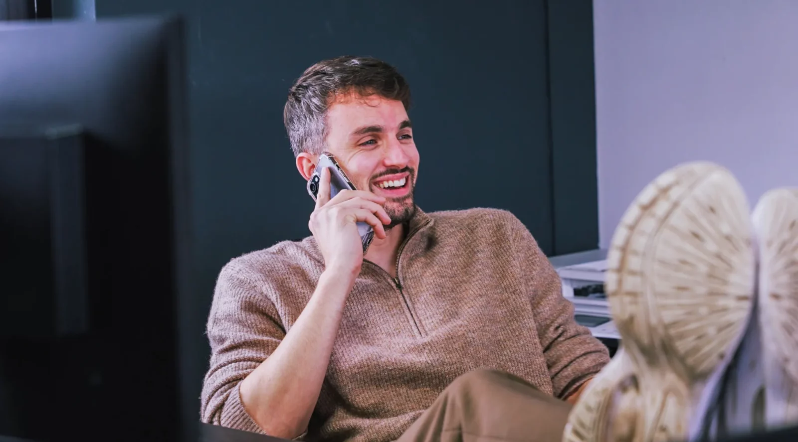 Vestigingsmanager Martijn aan het werk in Huizen