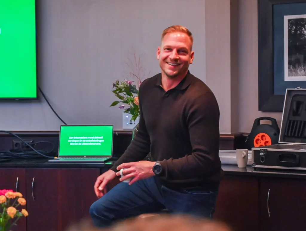Rick Romijn aan het werk