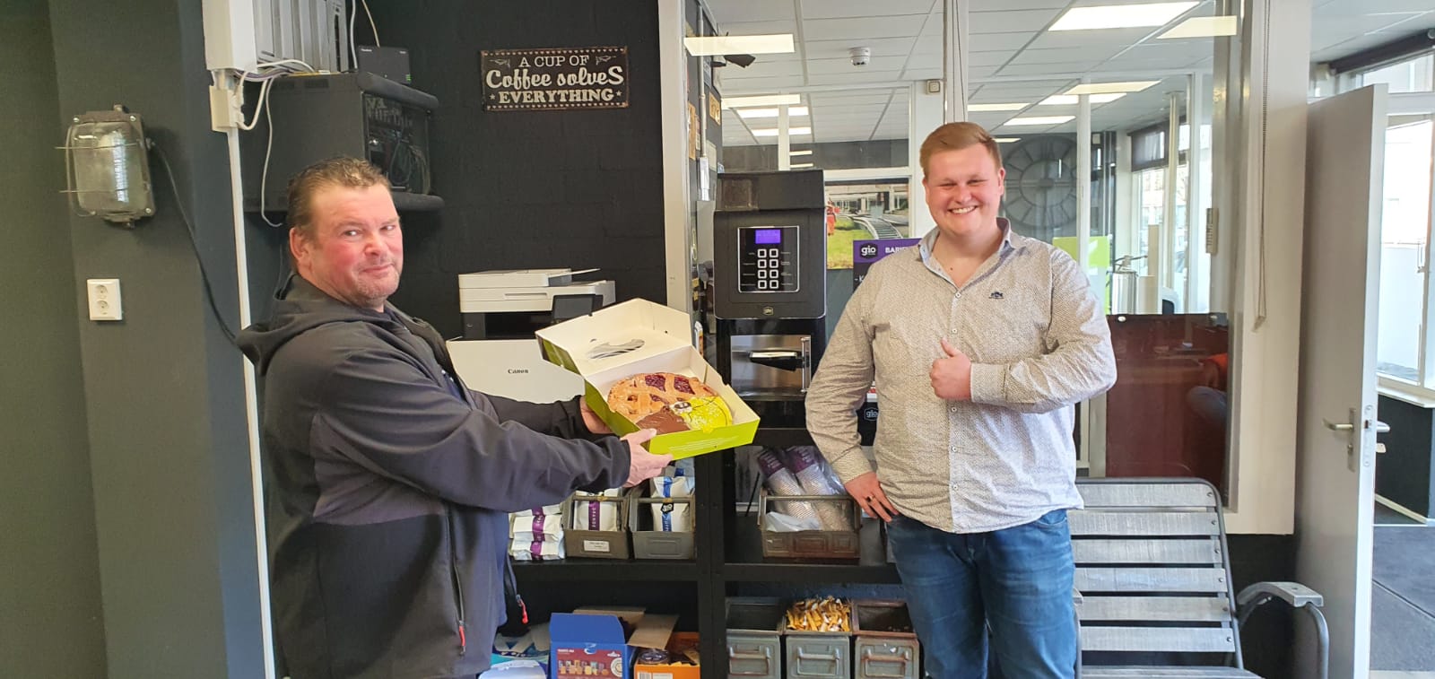 Vestigingsmanager Daan bij Baneninhetgroen