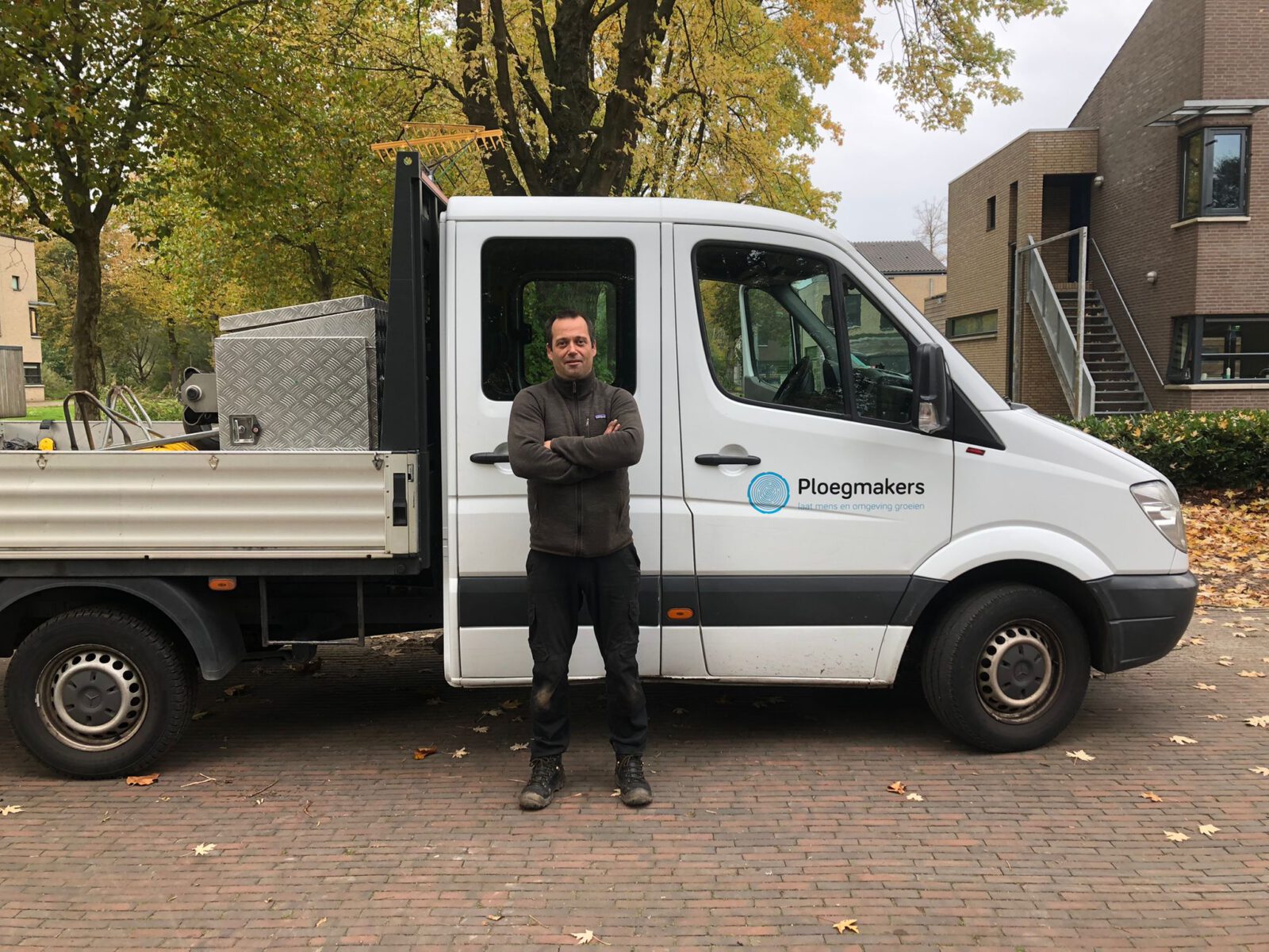 Boomverzorger aan het werk