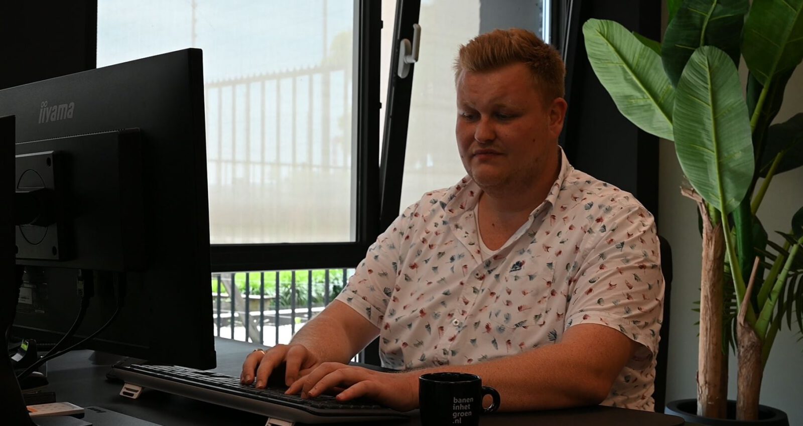 Vestigingsmanager Daan aan het werk