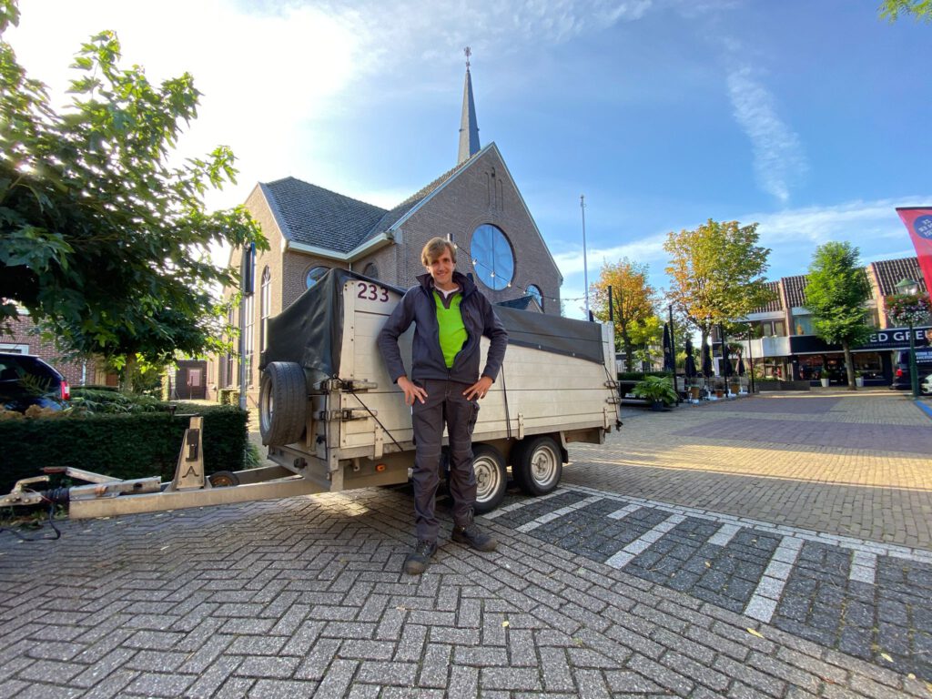 In gesprek met een echte groenliefhebber Cas aan het werk