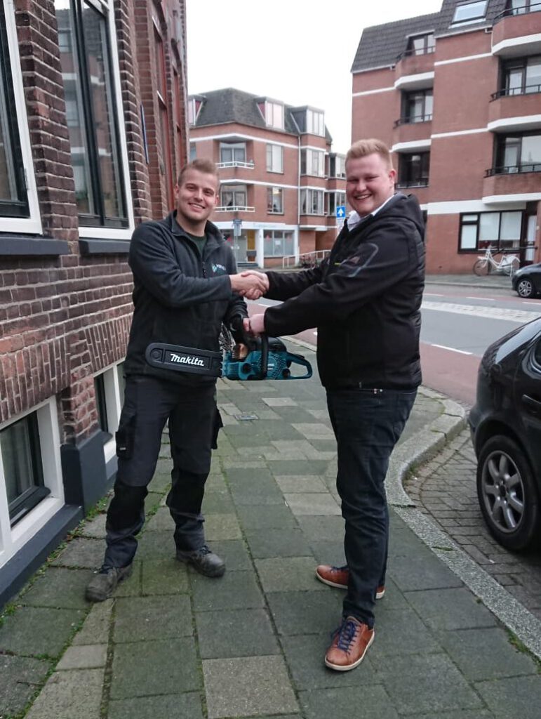 Vestigingsmanager Daan op werkbezoek