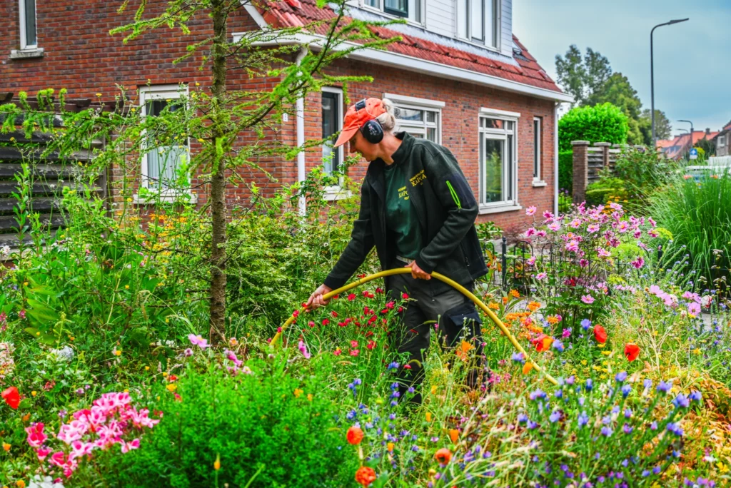 Succesvolle hovenier of tuinman