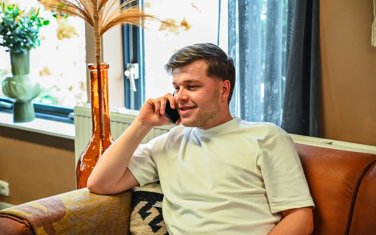 Robin aan het werk als recruiter